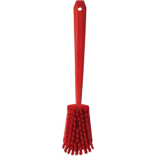 REMCO VIKAN 41824 LONG HANDLE UTILITY BRUSH- MEDIUM, RED