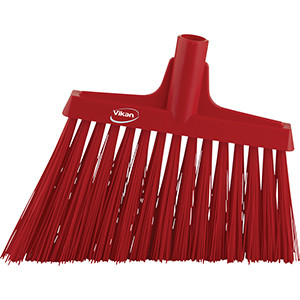 REMCO 29144 VIKAN 12" ANGLE BROOM- EXTRA STIFF, RED