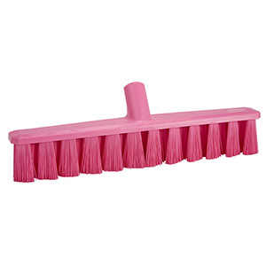 REMCO  31731 VIKAN 16" UST PUSH BROOM- MEDIUM, PINK