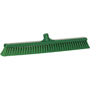 REMCO 31992 VIKAN 24" SMALL PARTICLE PUSH BROOM- SOFT, GREEN