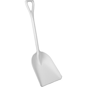 REMCO 69825 VIKAN ONE-PIECE SHOVEL W/ 14"X17" BLADE, WHITE  45.5" LONG