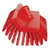 REMCO 70474 VIKAN HIGH-LOW BRUSH- MEDIUM, RED