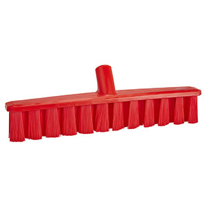 REMCO 31734 VIKAN 16" UST PUSH BROOM- MEDIUM, RED
