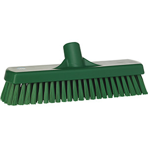 REMCO 70602 VIKAN 12" DECK/WALL SCRUB- STIFF, GREEN