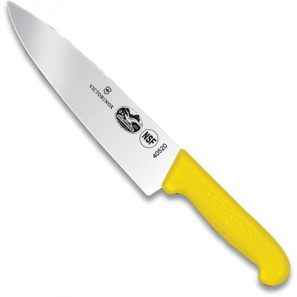 Victorinox 40471 CHEF'S KNIFE W/ 8" BLADE, YELLOW HANDLE