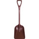 REMCO 6981MD4  ONE-PIECE METAL DETECTABLE SHOVEL W/ 10" BLADE, RED