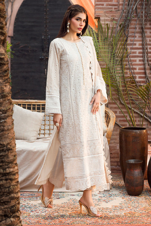 Motifz | Shabnam | Lux Schiffli Embroidered Lawn | 4434