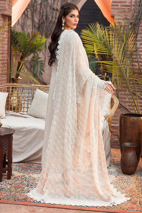 Motifz | Shabnam | Lux Schiffli Embroidered Lawn | 4434