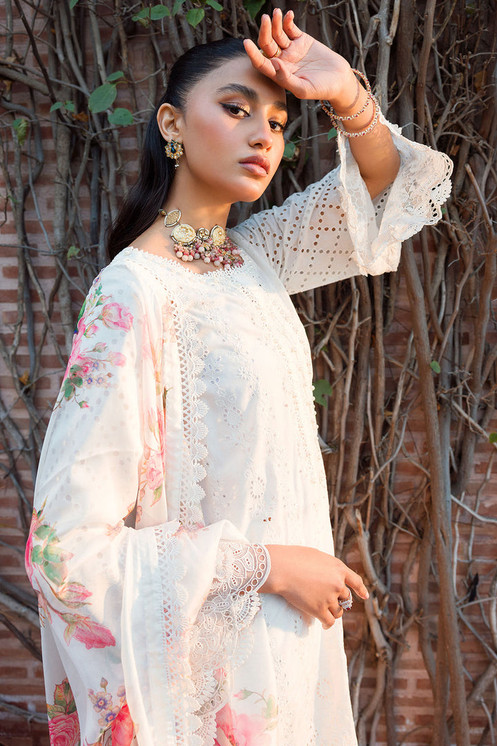 Motifz | Rukaiyah | Lux Schiffli Embroidered Lawn | 4436
