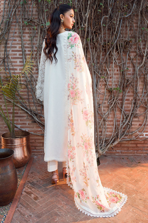 Motifz | Rukaiyah | Lux Schiffli Embroidered Lawn | 4436