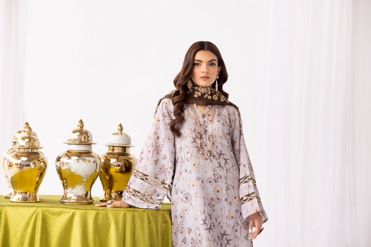 Cross Stitch Inspired By Simrans | 3 Piece Lawn Outfit | Readymade | SIM-CS-02