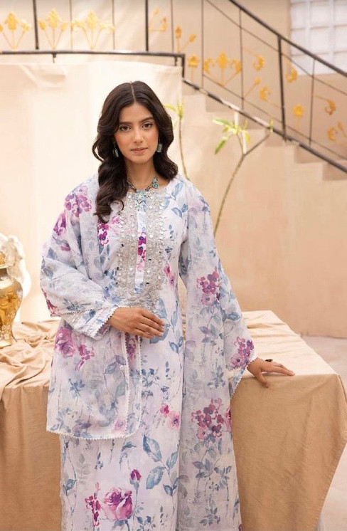 Ethnic Inspired By Simrans | 3 Piece Lawn Outfit | Readymade | SIM-ETH4-01