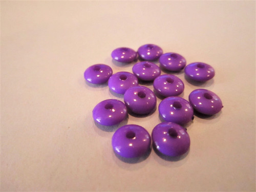 Opaque purple 8mm rondelle acrylic spacer beads