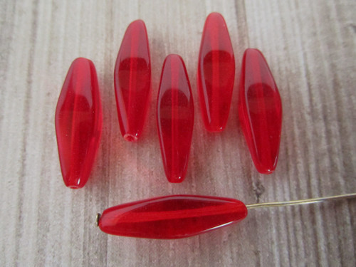 24x9mm bicone Czech glass beads