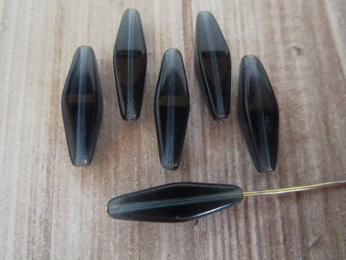 24x9mm bicone Czech glass beads