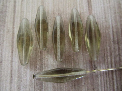 24x9mm bicone Czech glass beads