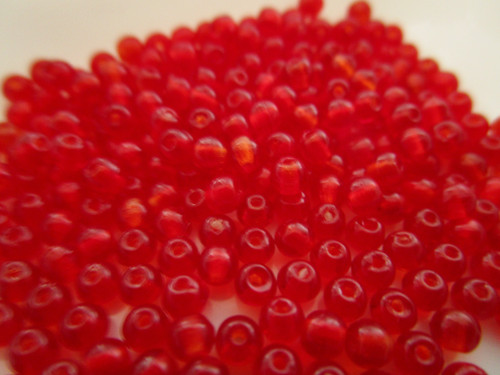 Siam red 3mm round druk Czech glass beads