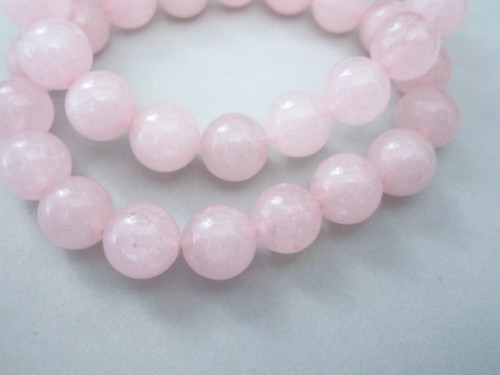 Rose quartz 10mm round gemstone beads