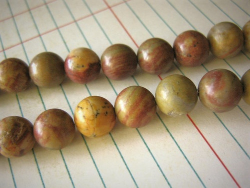 Rainbow jasper 10mm round gemstone beads