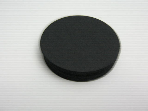 Black 2.5 inch circle cardstock die cuts