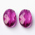 Purple 15x10mm faceted oval acrylic beads