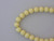 Yellow 8mm round vintage lucite beads