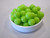 Opaque green 8mm round acrylic beads