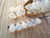 Milky white opal 4x6mm teardrop Czech glass beads