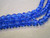 Sapphire blue 6mm faceted round Czech beads