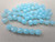 Powder blue opal 4mm faceted round Czech beads