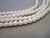 Opaque white 4mm faceted round Czech beads