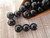 8mm round druk Czech glass beads