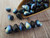 Matte jet ab black 4x6mm teardrop Czech glass beads