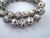 Dalmation jasper 10.5mm round gemstone beads
