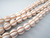 White howlite melon gemstone beads