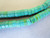 Turquoise magnesite 6mm heshi rondelle gemstone beads