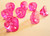 12x10mm three petal Czech flower glass beads