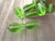Peridot green 15x8mm teardrops Czech glass beads
