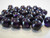 Purple 8mm round Czech glass beads