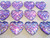 Purple 12mm heart mermaid resin cabochon