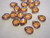 Brown 10x8mm faceted teardrop acrylic beads