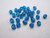 Teal 4mm faceted bicone acrylic beads