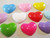 heart resin cabochons