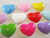 16mm heart resin cabochons