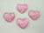 16mm heart resin cabochons