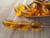 Amber brown 10x6mm teardrop Czech glass beads