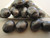 Gray moonglow 14x18mm oval vintage lucite beads