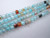 Blue agate 4mm faceted round gemstone beads