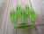 Peridot green 24x9mm bicone Czech glass beads