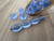 Light sapphire blue 8x6mm flat oval Czech glass beads